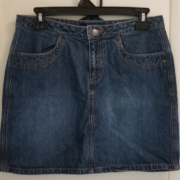 SO Dark Wash Denim Skirt Size 7 - Picture 1 of 4